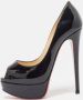 Christian Louboutin Pre-owned Leather heels Black Dames - Thumbnail 2