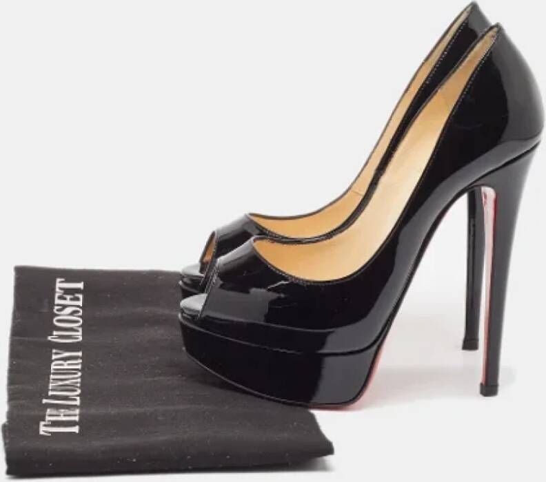 Christian Louboutin Pre-owned Leather heels Black Dames