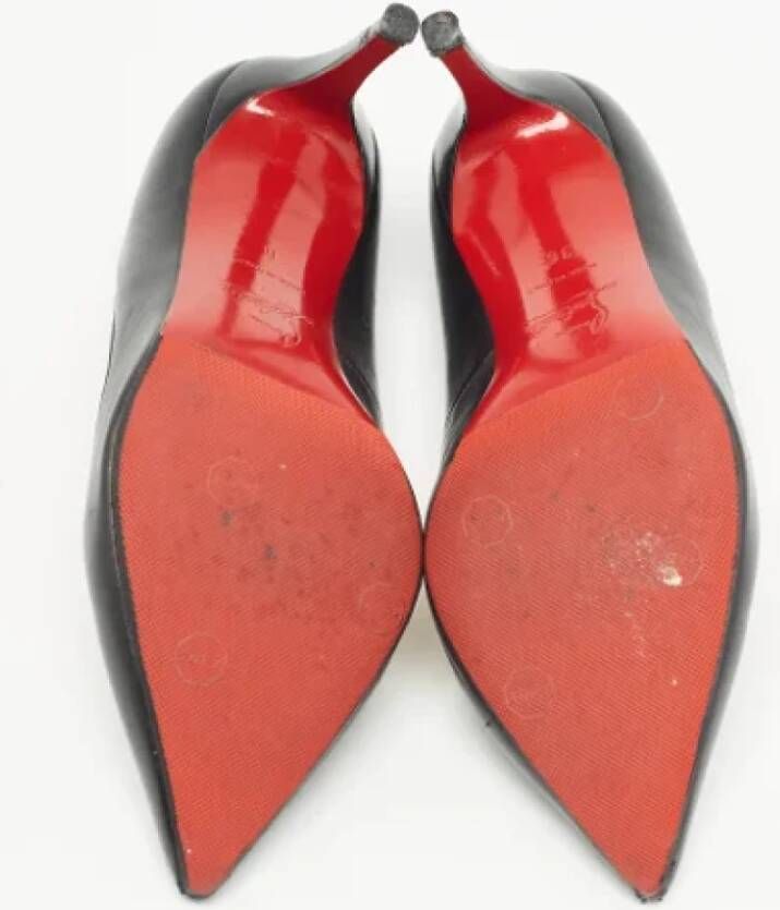 Christian Louboutin Pre-owned Leather heels Black Dames