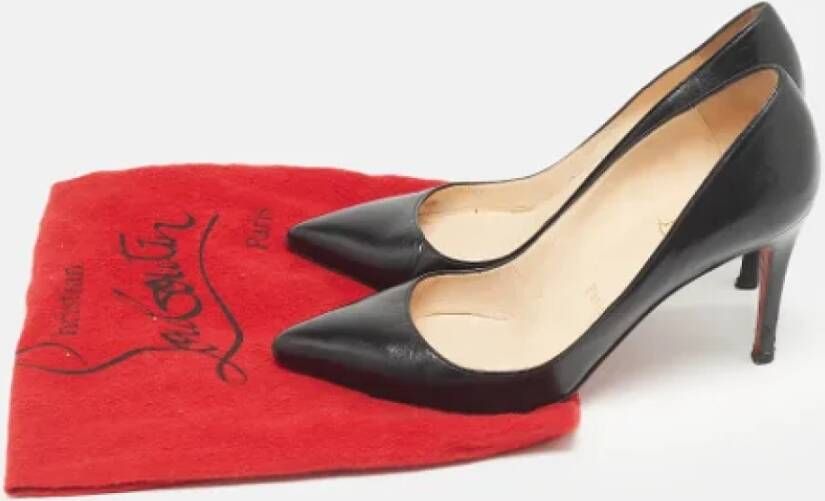 Christian Louboutin Pre-owned Leather heels Black Dames