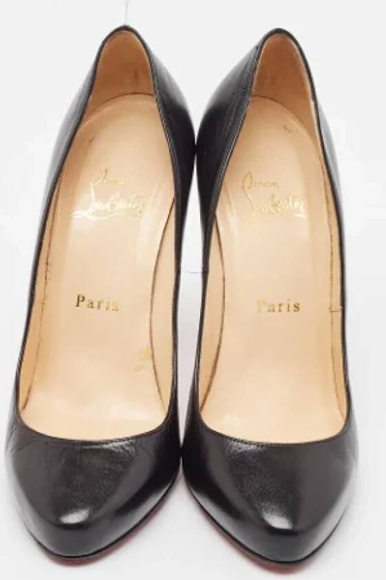 Christian Louboutin Pre-owned Leather heels Black Dames