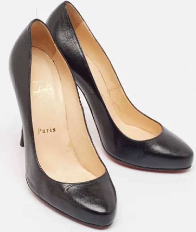 Christian Louboutin Pre-owned Leather heels Black Dames