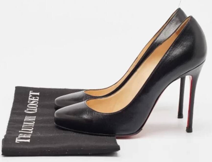 Christian Louboutin Pre-owned Leather heels Black Dames