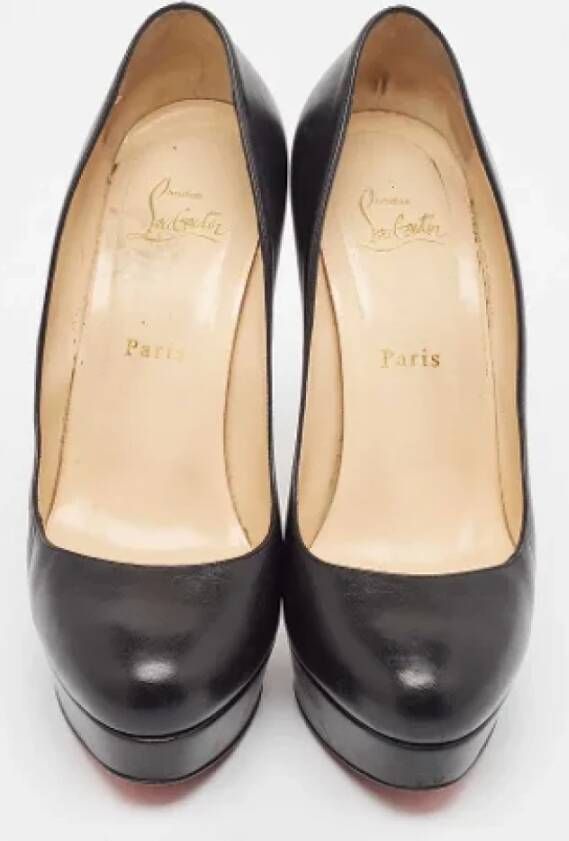 Christian Louboutin Pre-owned Leather heels Black Dames