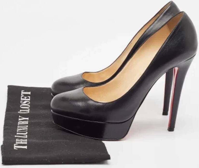 Christian Louboutin Pre-owned Leather heels Black Dames