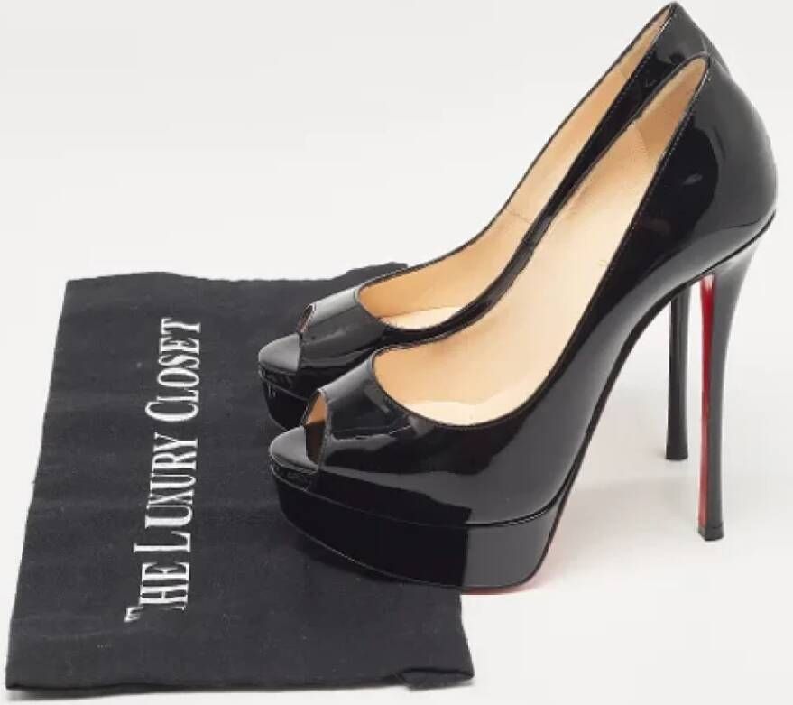 Christian Louboutin Pre-owned Leather heels Black Dames