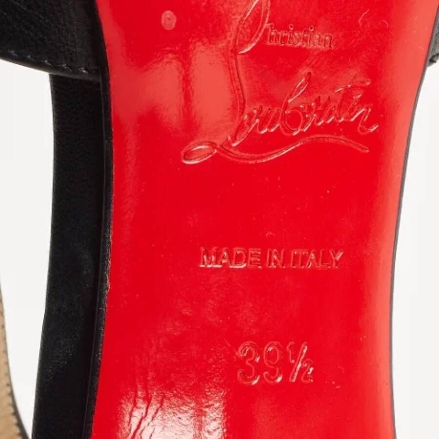 Christian Louboutin Pre-owned Leather heels Black Dames