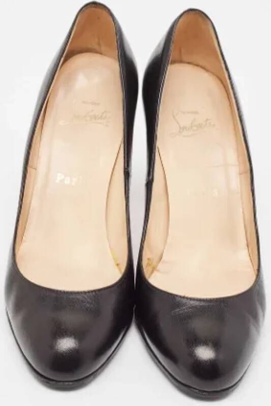 Christian Louboutin Pre-owned Leather heels Black Dames