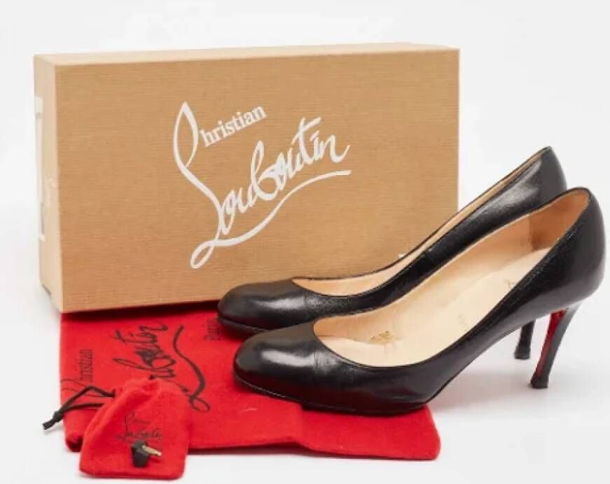 Christian Louboutin Pre-owned Leather heels Black Dames