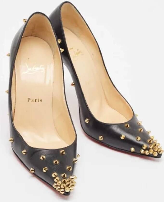 Christian Louboutin Pre-owned Leather heels Black Dames