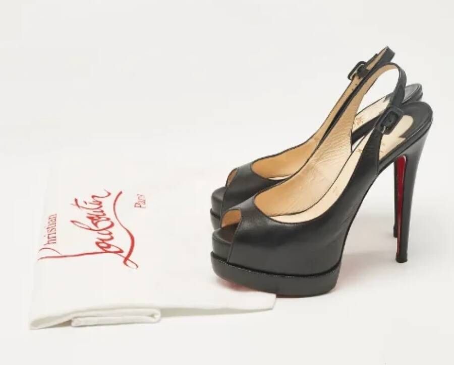 Christian Louboutin Pre-owned Leather heels Black Dames