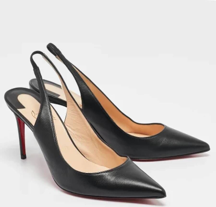 Christian Louboutin Pre-owned Leather heels Black Dames