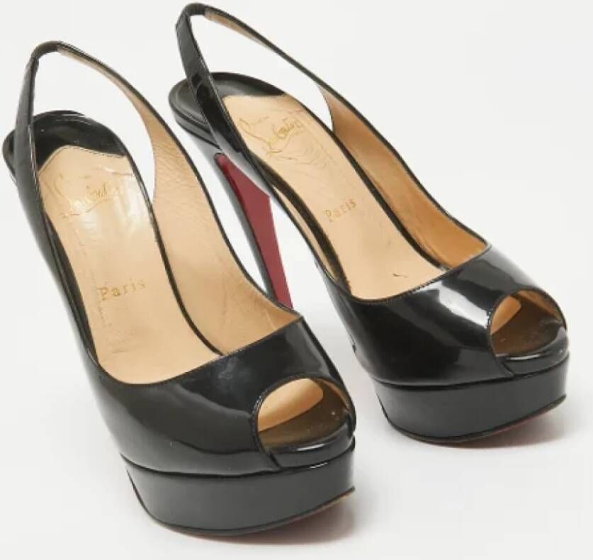 Christian Louboutin Pre-owned Leather heels Black Dames