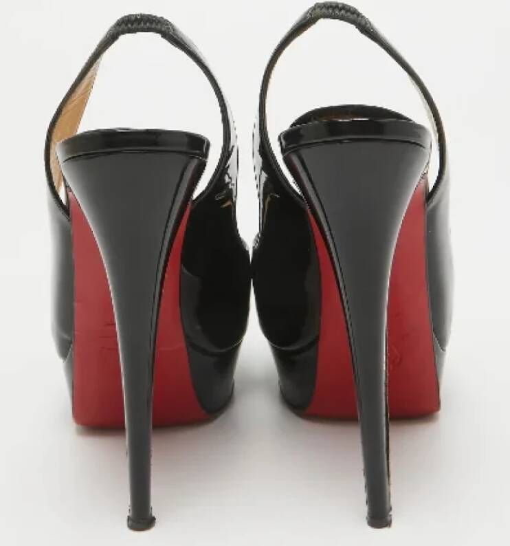 Christian Louboutin Pre-owned Leather heels Black Dames