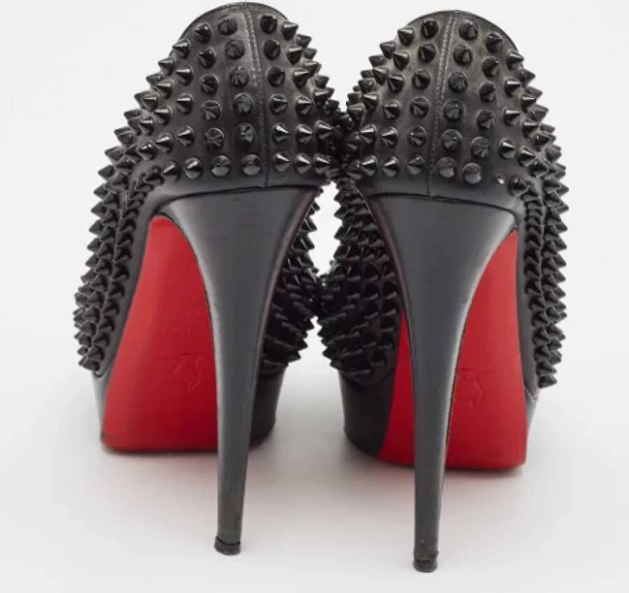 Christian Louboutin Pre-owned Leather heels Black Dames