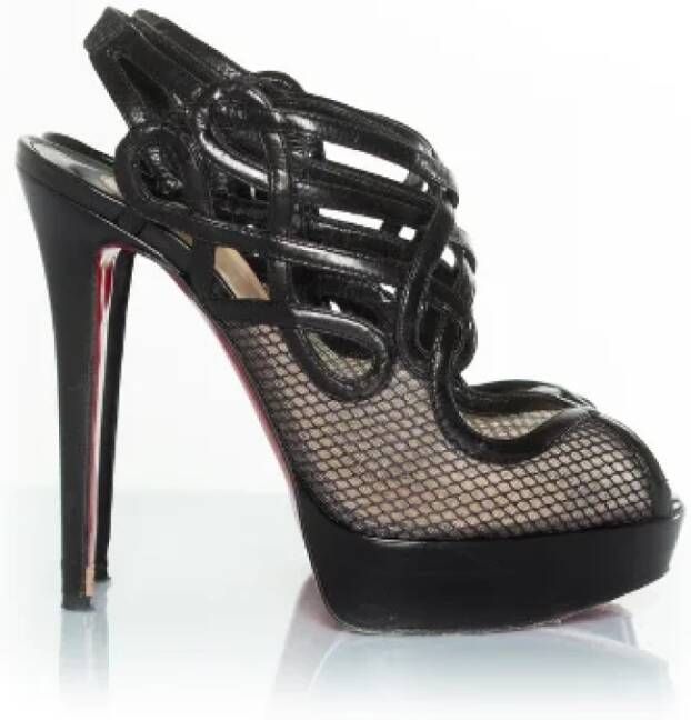 Christian Louboutin Pre-owned Leather heels Black Dames