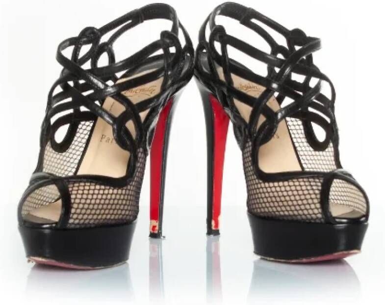 Christian Louboutin Pre-owned Leather heels Black Dames