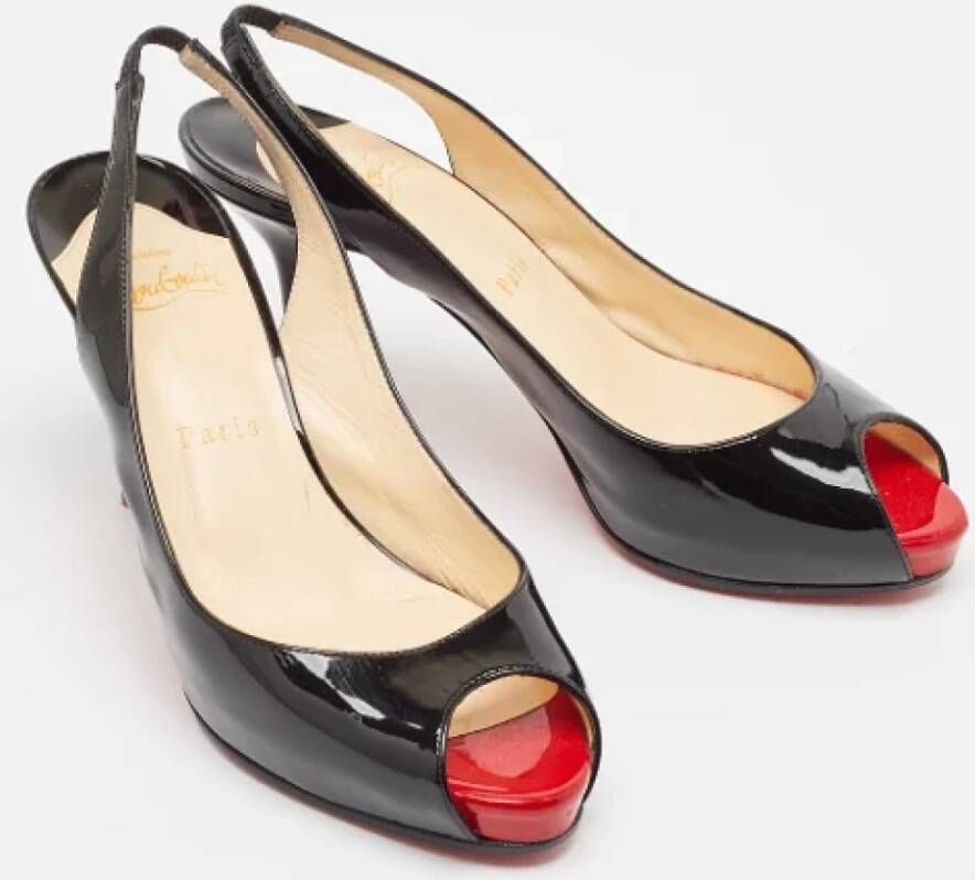 Christian Louboutin Pre-owned Leather heels Black Dames