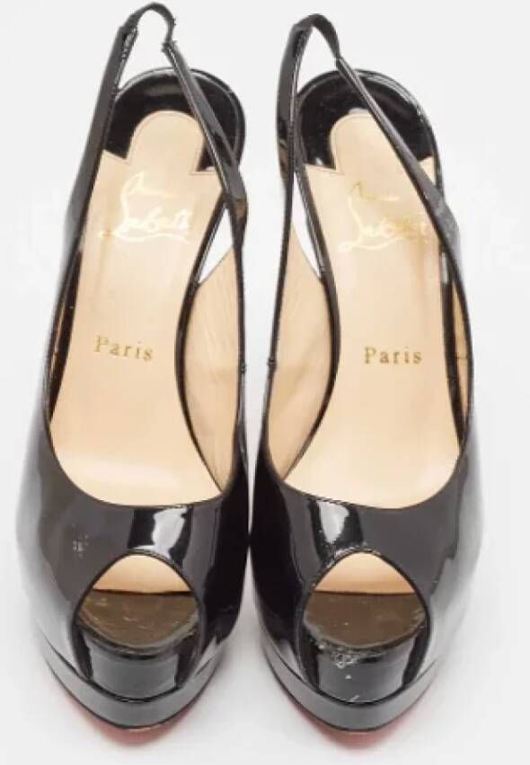 Christian Louboutin Pre-owned Leather heels Black Dames