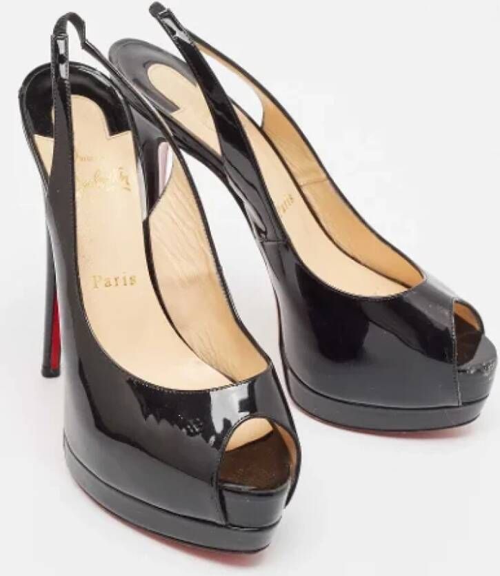 Christian Louboutin Pre-owned Leather heels Black Dames