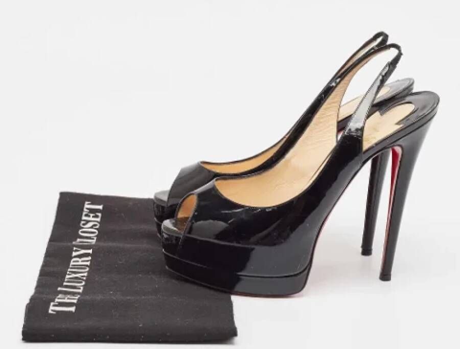 Christian Louboutin Pre-owned Leather heels Black Dames