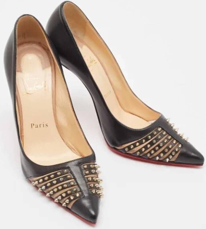 Christian Louboutin Pre-owned Leather heels Black Dames