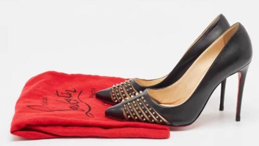 Christian Louboutin Pre-owned Leather heels Black Dames