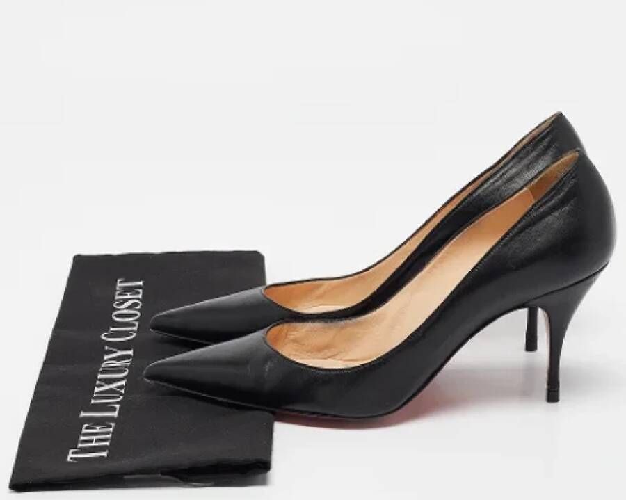 Christian Louboutin Pre-owned Leather heels Black Dames