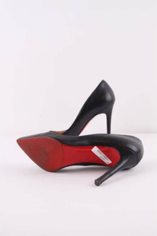 Christian Louboutin Pre-owned Leather heels Black Dames