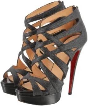 Christian Louboutin Pre-owned Leather heels Black Dames