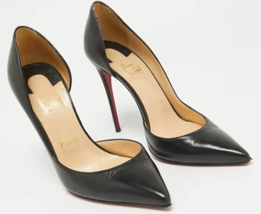 Christian Louboutin Pre-owned Leather heels Black Dames