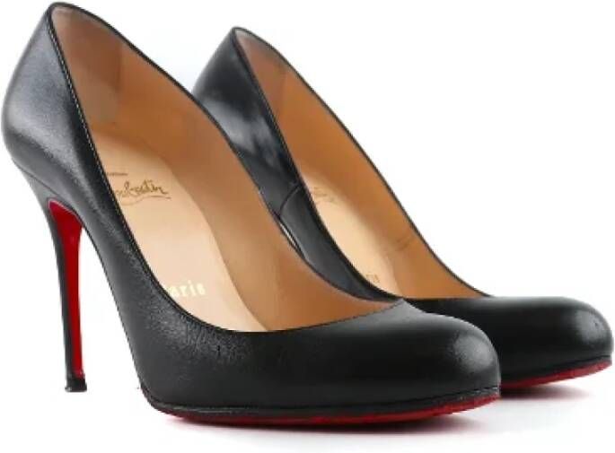 Christian Louboutin Pre-owned Leather heels Black Dames