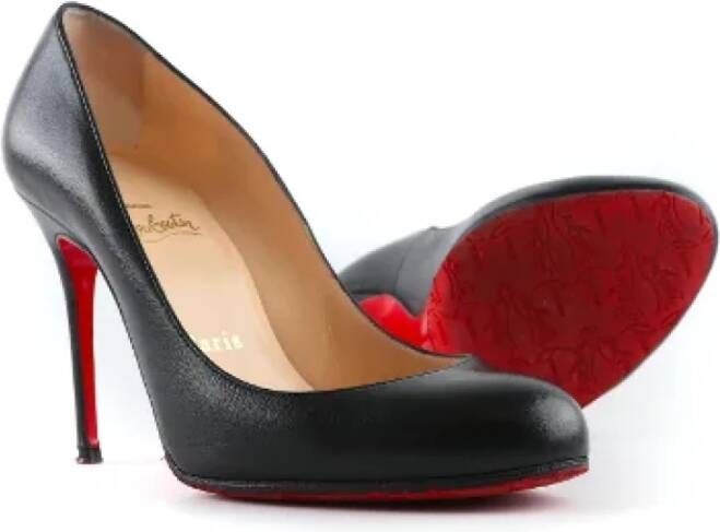 Christian Louboutin Pre-owned Leather heels Black Dames