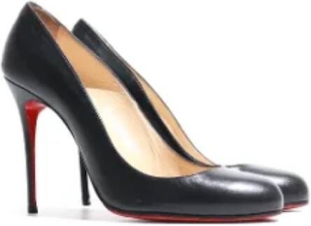 Christian Louboutin Pre-owned Leather heels Black Dames