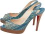 Christian Louboutin Pre-owned Leather heels Blue Dames - Thumbnail 3