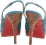 Christian Louboutin Pre-owned Leather heels Blue Dames - Thumbnail 4