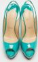 Christian Louboutin Pre-owned Leather heels Blue Dames - Thumbnail 3