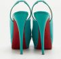 Christian Louboutin Pre-owned Leather heels Blue Dames - Thumbnail 5