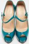 Christian Louboutin Pre-owned Leather heels Blue Dames - Thumbnail 3