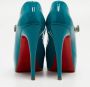 Christian Louboutin Pre-owned Leather heels Blue Dames - Thumbnail 5