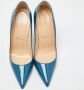 Christian Louboutin Pre-owned Leather heels Blue Dames - Thumbnail 3