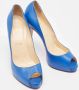 Christian Louboutin Pre-owned Leather heels Blue Dames - Thumbnail 4