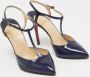 Christian Louboutin Pre-owned Leather heels Blue Dames - Thumbnail 4