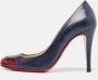 Christian Louboutin Pre-owned Leather heels Blue Dames - Thumbnail 2