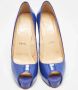 Christian Louboutin Pre-owned Leather heels Blue Dames - Thumbnail 3