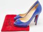 Christian Louboutin Pre-owned Leather heels Blue Dames - Thumbnail 9