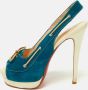 Christian Louboutin Pre-owned Leather heels Blue Dames - Thumbnail 2