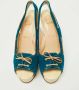 Christian Louboutin Pre-owned Leather heels Blue Dames - Thumbnail 3