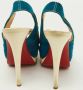 Christian Louboutin Pre-owned Leather heels Blue Dames - Thumbnail 5