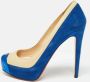 Christian Louboutin Pre-owned Leather heels Blue Dames - Thumbnail 2